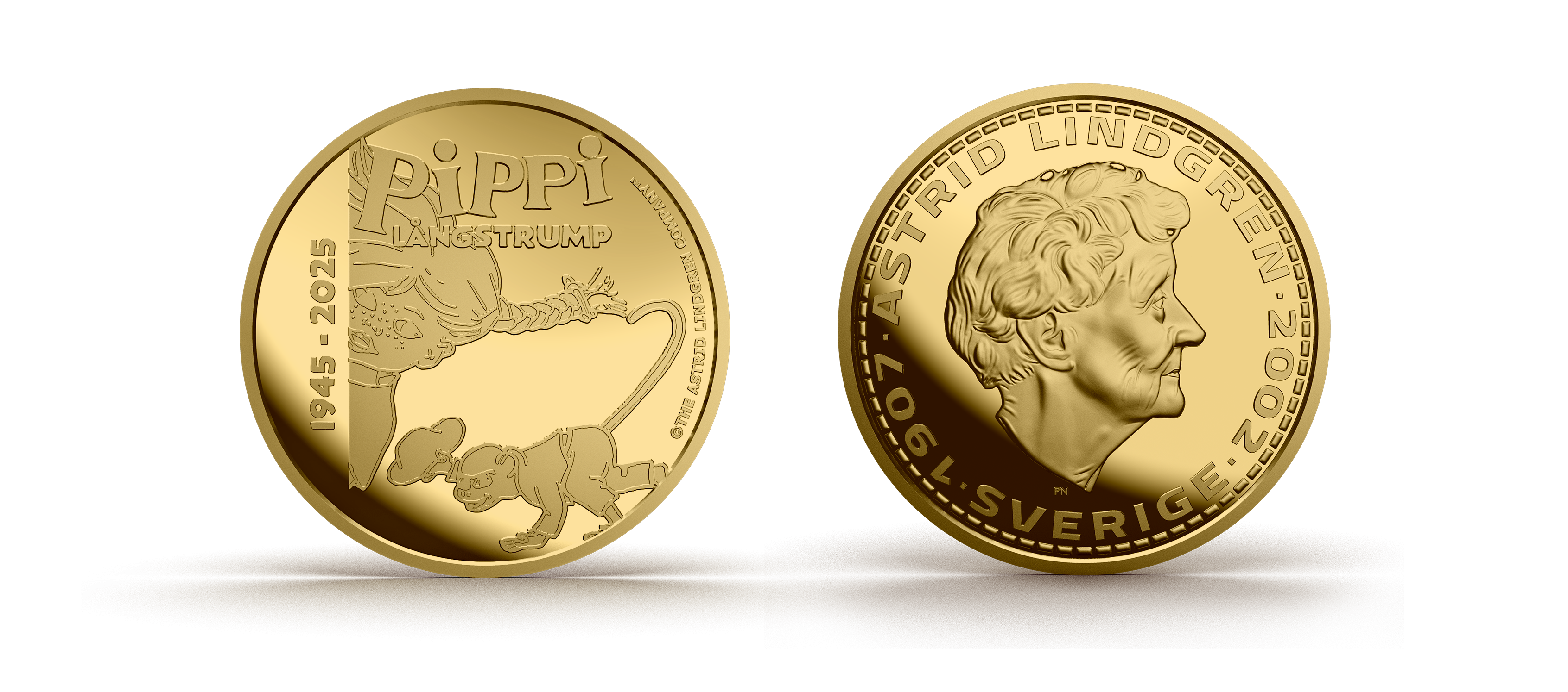   Pippi 24 karat förgylld